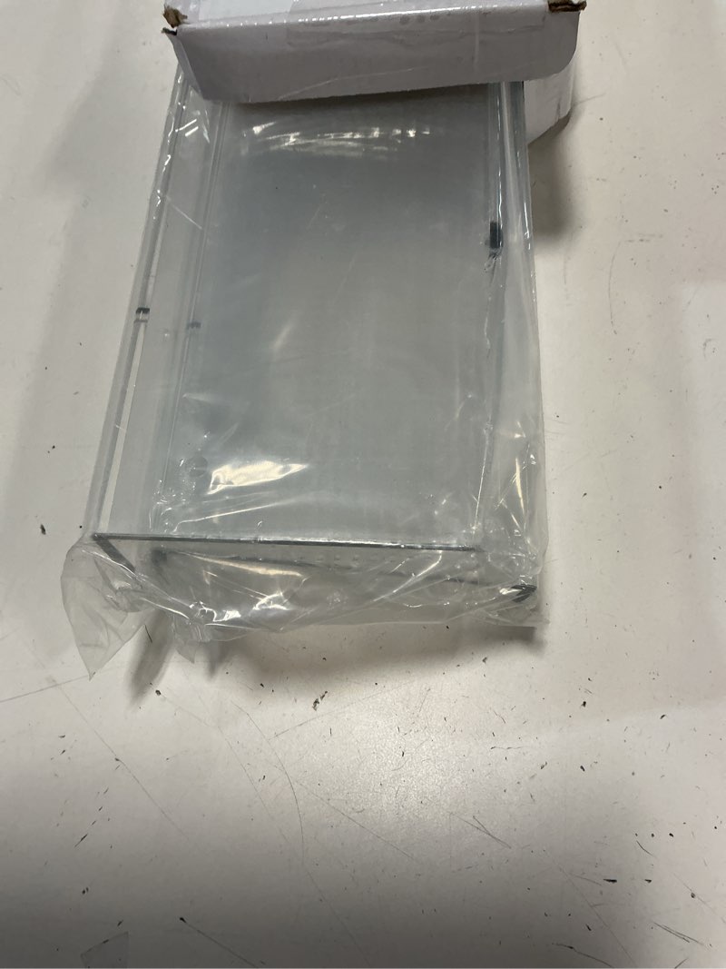 Condition photo showing Good Condition for 24 inch clear floating shelves 4 pack acrylic shelves invisible floating wall ledge bookshelf 5mm thick book display shelves wall mounted bathroom kitchen organizer 24" 4 pack
