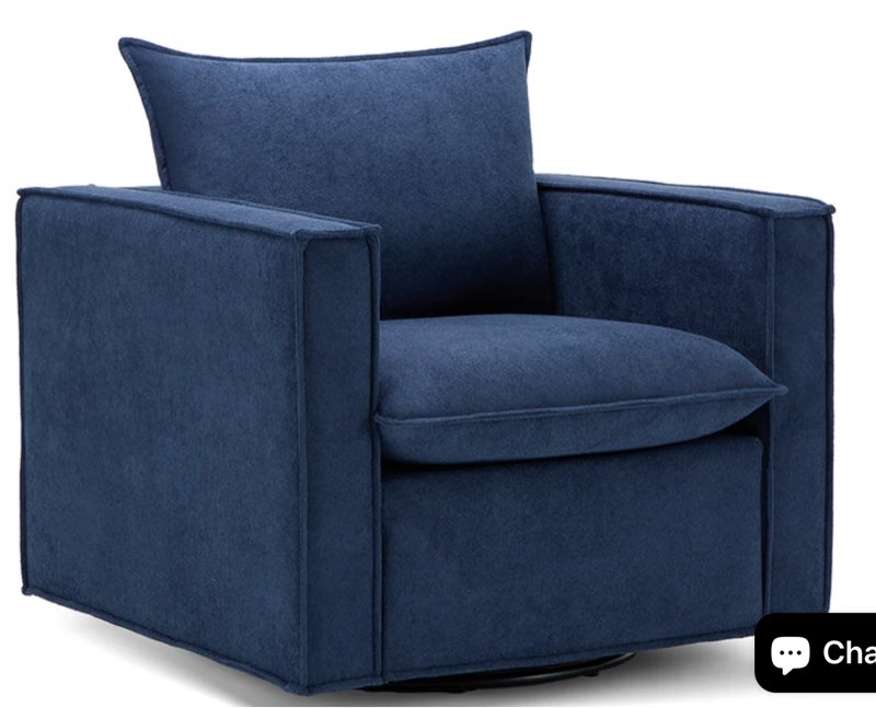 COLAMY 34 Inches Wide Sherpa Upholstered 360° Swiveling Accent Chair with Pillows Model.1750