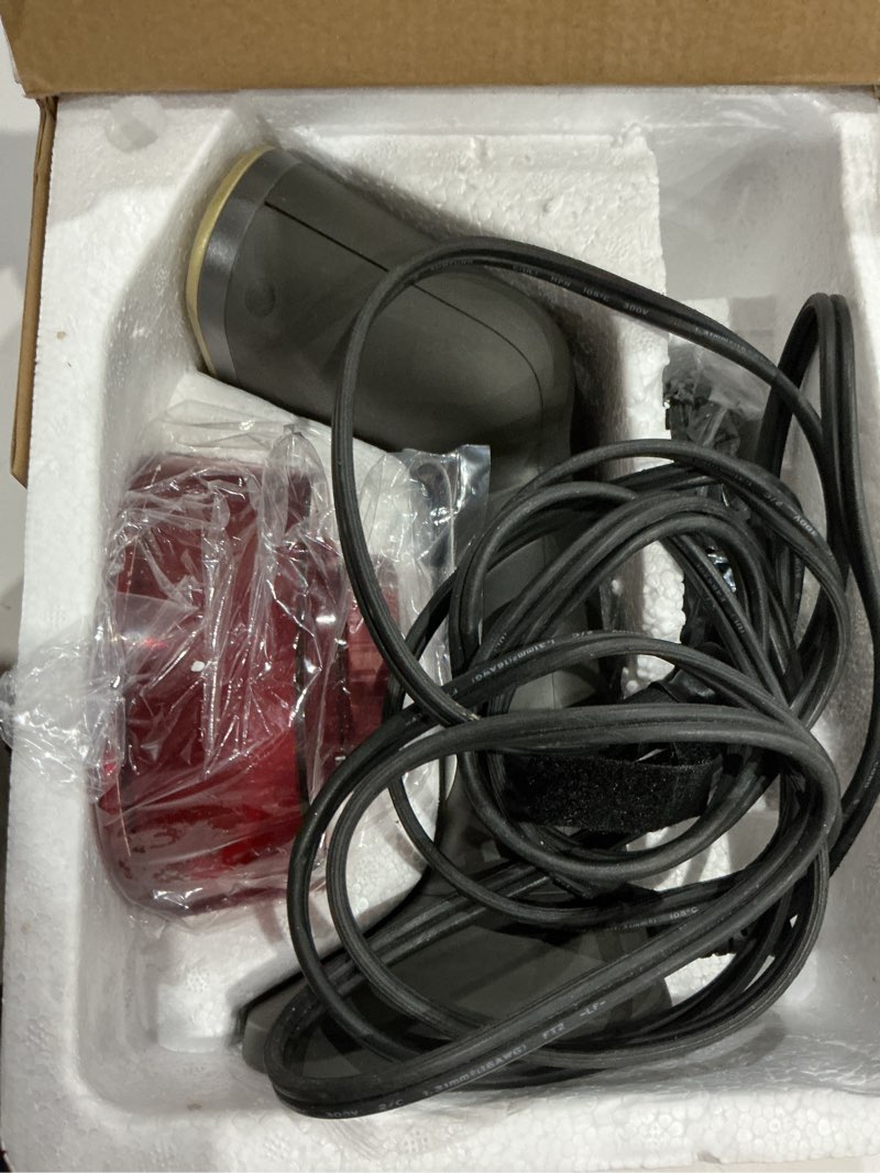Condition photo showing Good Condition for chi handheld garment steamer for clothes, fabric brush, large 300 ml water tank, 2 steam modes, ergonomic handle, portable steamer for clothes, 10’ cord, (11590) full-size 300 ml capacity water tank,