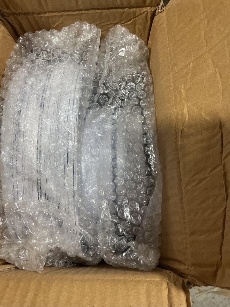 Condition photo showing New/Like New for mifoci 100 pcs blue and white floral plastic plates set for 50 guests, 50 pcs 10.25 in dinner plates and 50 pcs 7.5 in dessert disposable for wedding bridal baby shower tea party