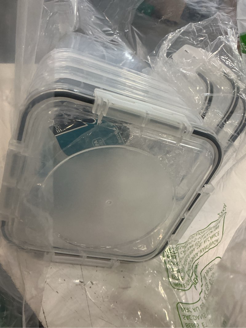 Condition photo showing Good Condition for storeganize flour sugar storage containers (5.3l/4pk) great rice canisters sets for the kitchen pantry, large food storage containers with lids airtight