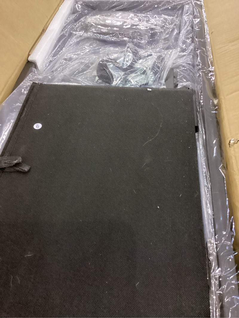 Condition photo showing As Is for HOOBRO Laundry Sorter 3 Section, 130L Laundry Hamper with 2 Drawers, Rolling Laundry Basket, Pull-Out and Removable Laundry Bags for Laundry Room Organization, Rustic Brown and Black BF78XY01