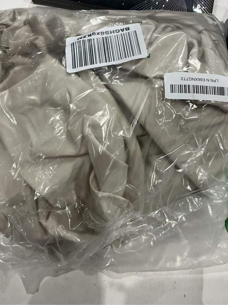 Condition photo showing Good Condition for extra deep queen fitted sheet - hotel luxury single fitted sheet only - easily fits 18 inch to 24 inch mattress - ultra soft, wrinkle free with extra deep pockets - breathable & comfy - beige stripes 44 - beige stripes 2 queen