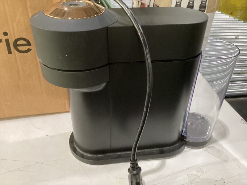 Condition photo showing Good Condition for Not tested Similar to photo Nespresso Vertuo Pop+ Coffee and Espresso Maker by De'Longhi, Samra Origins by The Weeknd Vertuo Buna Yellow Aeroccino3 milk frother Machine + Frother Buna Yellow