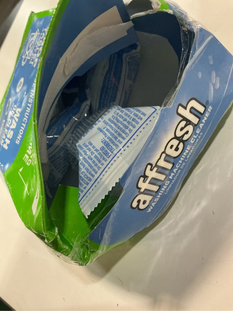 Condition photo showing Good Condition for affresh washing machine cleaner, helps power away odor causing bacteria & grime deep inside pump, valve & hoses, 12 time release tablets, 1 year supply 12 count (pack of 1)