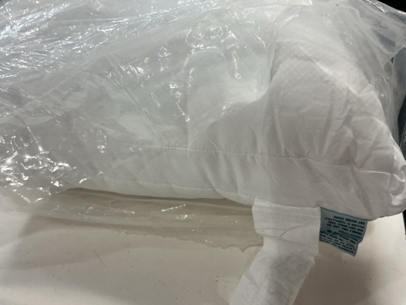 Condition photo showing As Is for nuzzle cooling adjustable pillow for side sleepers, luxury standard size bed pillow hotel collection - best adjust height soft firm pillow for back, stomach or side sleepers - home gifts