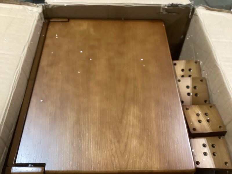 Muwuele Solid Wood Small Vanity Desk with Mirror and Lights, Narrow Makeup Vanity for Small Space, F