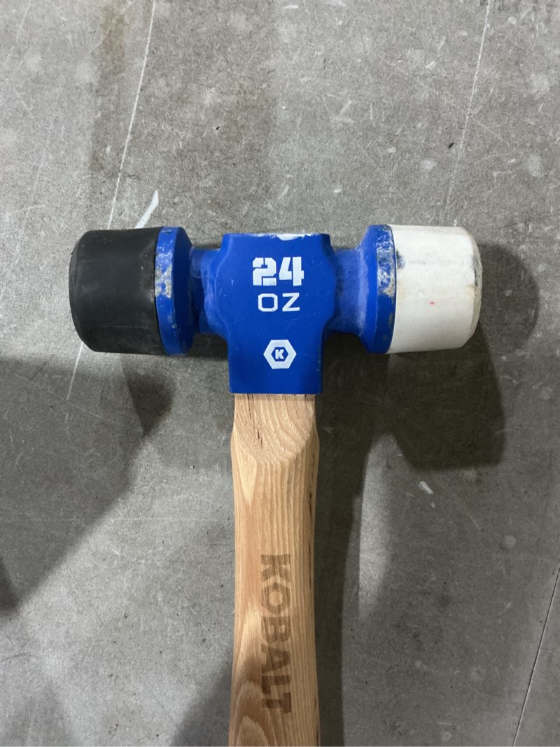 Kobalt 24 -oz Rubber Head Wood Handle Rubber mallet