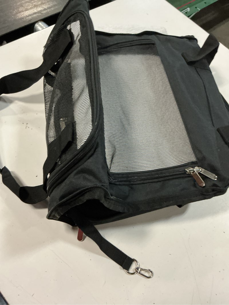 Condition photo showing Good Condition for large dog cat carriers puppies up to 25lbs, big dog carrier soft sided, collapsible travel puppy carrier - large - grey