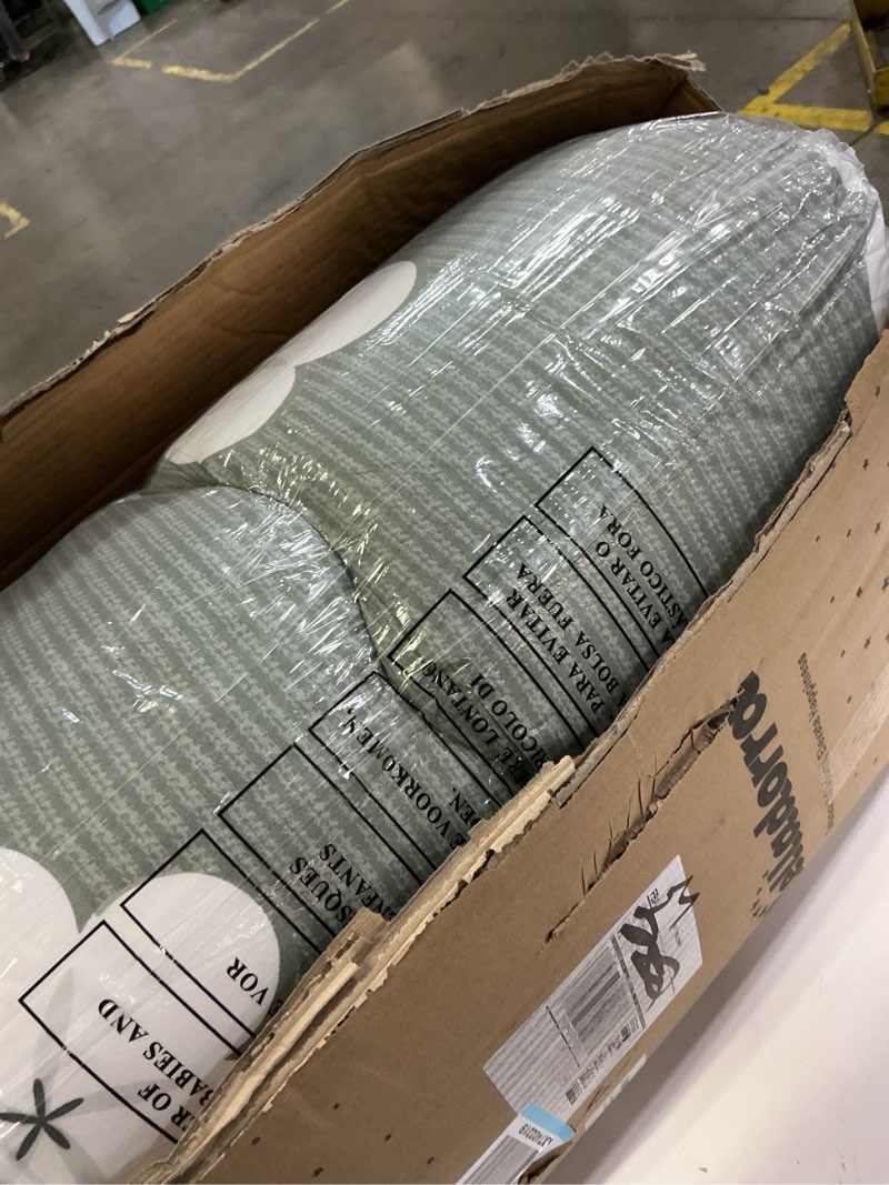 Condition photo showing Good Condition for japanese floor mattress, futon mattress with portable storage bag and washable cover, roll up thick tatami mat suitable for camping, guest room, grey cotton, twin twin (80"l x 39"w) grey cotton ( 4"th + dust cover ?