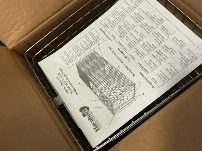 Condition photo showing Good Condition for HAVAHART 1079SR Large 1-Door Humane Catch and Release Live Animal Trap Cage - Live Raccoon Trap, for Bobcats, Beavers, Dogs, & More