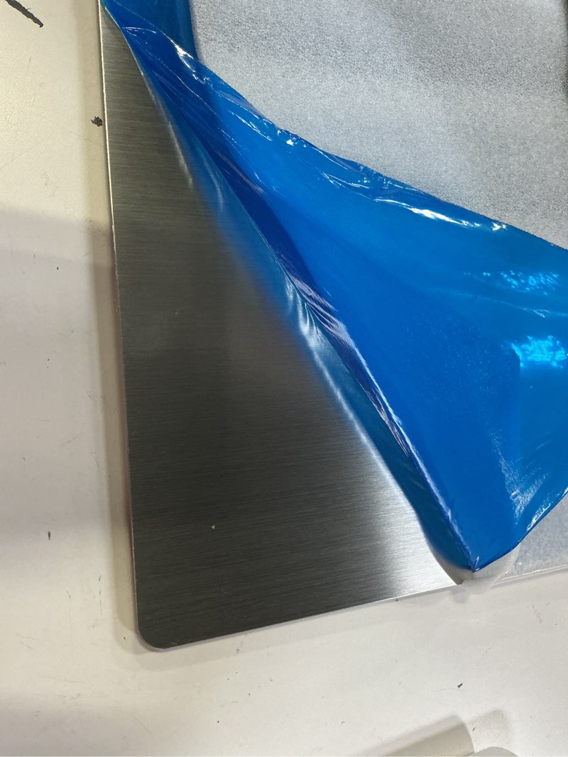 Condition photo showing Good Condition for gisafai 1 pcs 32 x 12 inch stainless steel backsplash panel hand dryer splash guard wall backsplash protector with ultra strength adhesive for bathroom, kitchen, stovetop 1 32 x 12 inches
