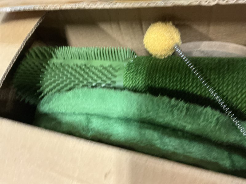 Condition photo showing New/Like New for 53" extra tall cat scratching post for large cats, heavy duty vertical scratcher with natural sisal rope, stable climbing pole with hanging ball for full body stretching