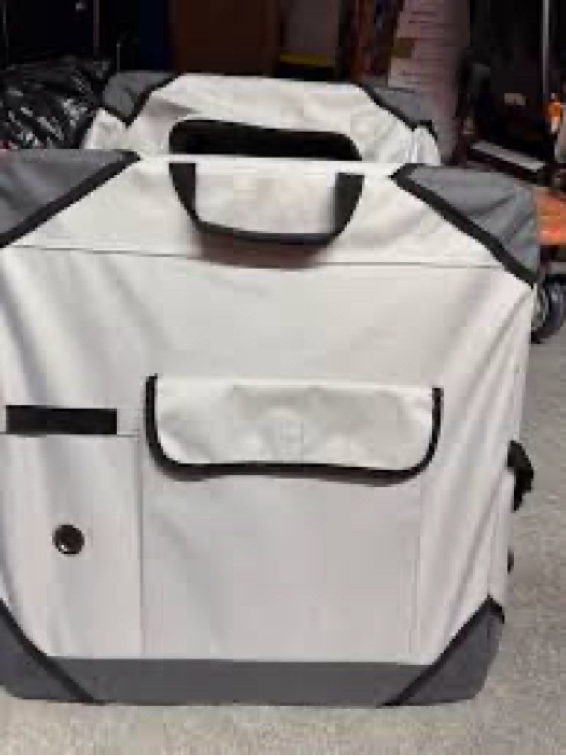 THE FOLDABLE TRAVEL DOG CRATE BY DOGGOODS