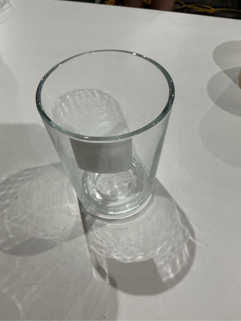Condition photo showing Good Condition for style selections 4.96-in x 3.91-in cylinder clear glass vanity light shade with 1-5/8-in fitter