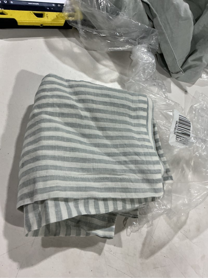 Condition photo showing As Is for european linen sham set standard blue