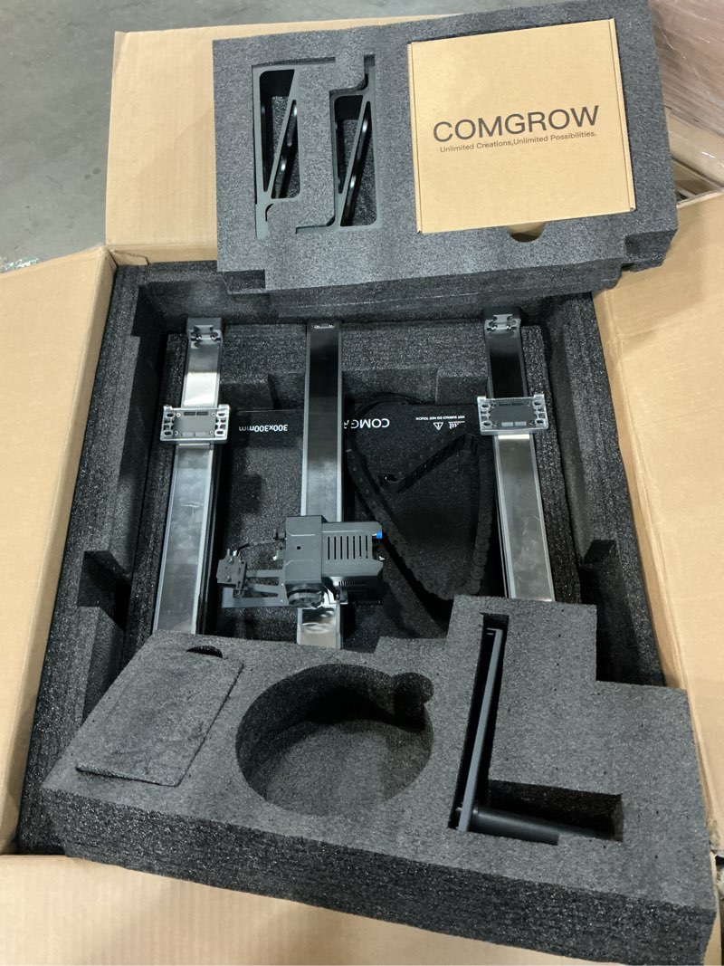 Condition photo showing Good Condition for sovol t300 3d printer max speed up to 600mm/s, klipper firmware 300? all-in-one hotend 30s preheat time 81-point auto leveling 95% pre-assembly all metal body 11.8 * 11.8 * 13.8in silver t300