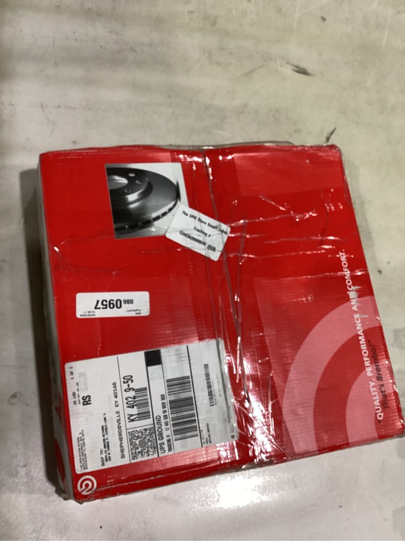 Condition photo showing Good Condition for brembo 09.d095.13 composite two piece uv coated vented brake rotor bmw/bmw (brilliance)/toyota oe# 34116860912