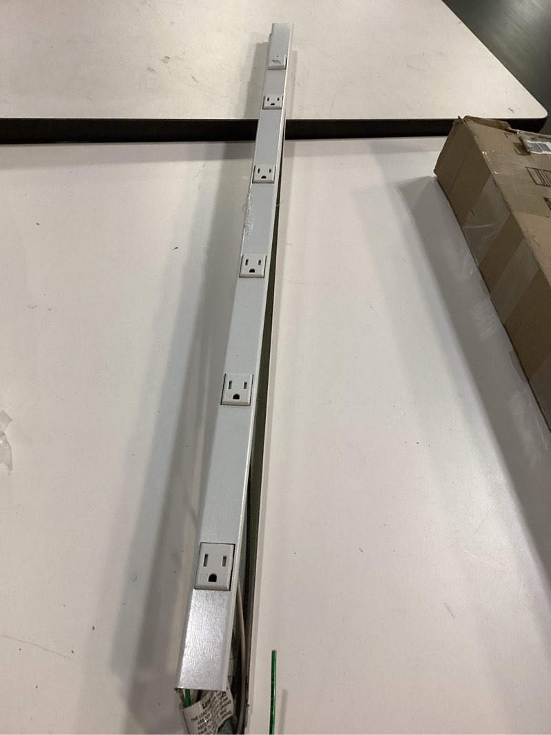 Condition photo showing As Is for Legrand Wiremold WH20GB306TR Plugmold 2000 Series 3 Foot Hardwired Power Strip with 6 Tamper Resistant Outlets, White