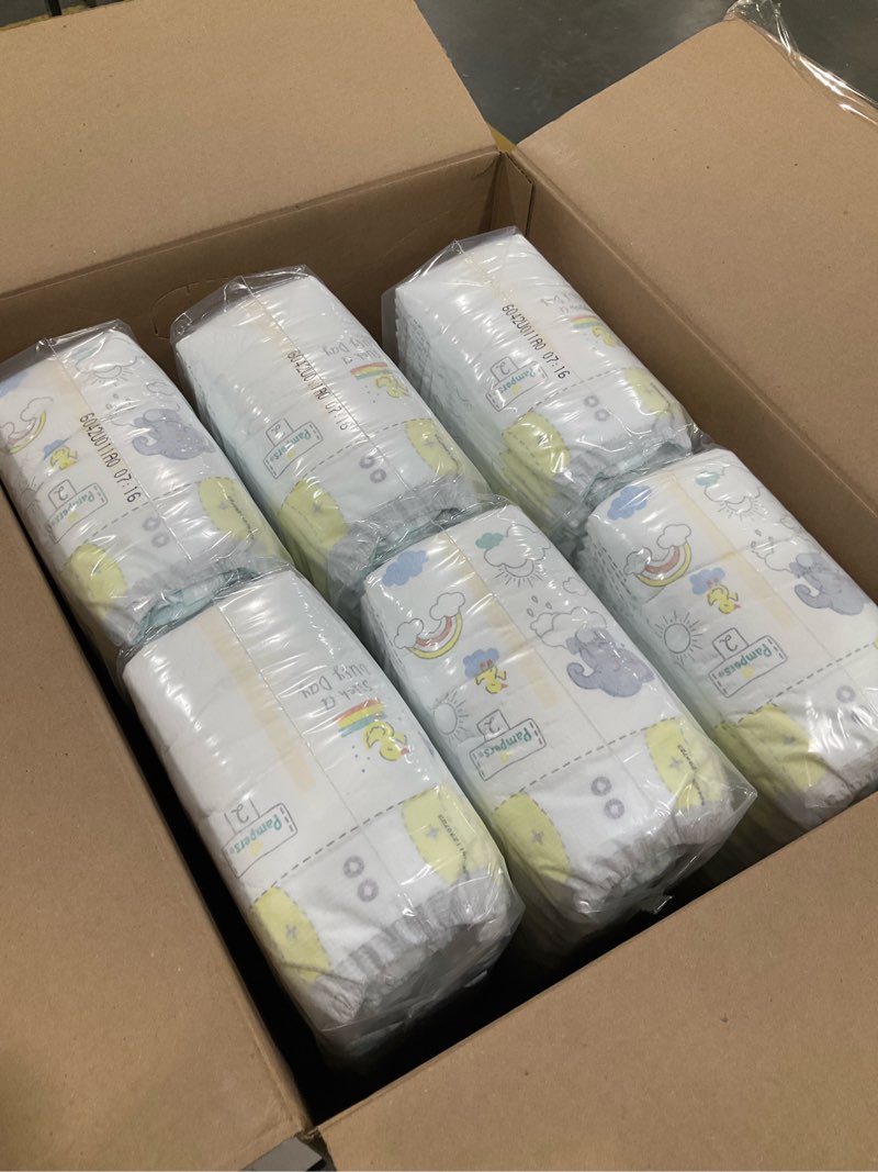 Condition photo showing New/Like New for Pampers Baby Diapers - Swaddlers - Size 2, 186 Count, Ultra Absorbent Disposable Infant Diaper