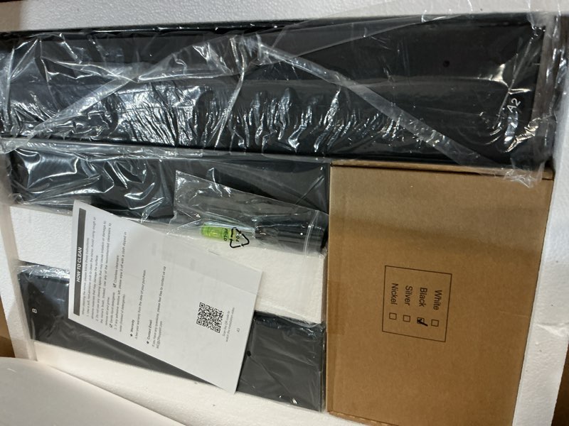 Condition photo showing Good Condition for tokeshimi 16 x 20 recessed medicine cabinet with mirror, assembly required, black bathroom medicine cabinet with mirror, stepless adjustable shelves, beveled aluminum frame, dtc hinge black 16x20 in