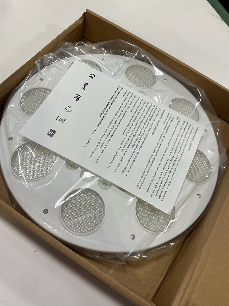 Condition photo showing New/Like New for Flag Pole Light Solar Powered - 340 LED Solar Flagpole Light Top Mount 5300 Lumens IP67 Waterproof Solar Lights for 15-25ft Poles Outdoor Dusk to Dawn Flags Lighting Work 12+ Hours (White)