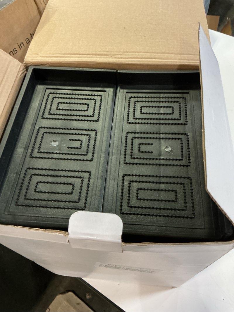 Condition photo showing Good Condition for Bed Risers 5 Inch Heavy Duty,Oversized Couch Risers, Extra Wide Furniture Risers for Sofa Table Desk Headboard Chair Lifting,Rectangular Risering Blocks Support 11000 lbs(4 Pack Black) 5 IN - 4 pack