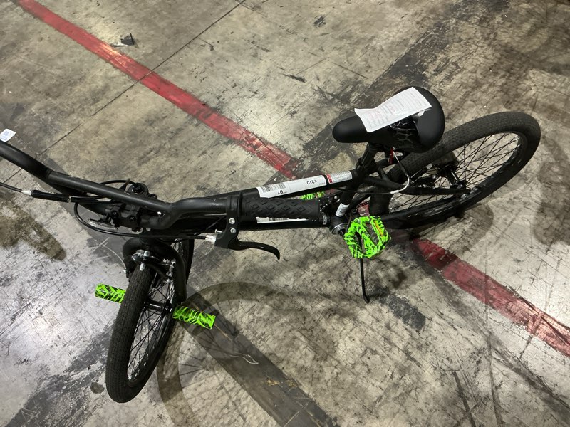 Condition photo showing As Is for 20" kent chaos bmx bicycle, fits rider 4'2" - 5', 0", hydro dip matte black, child, unisex