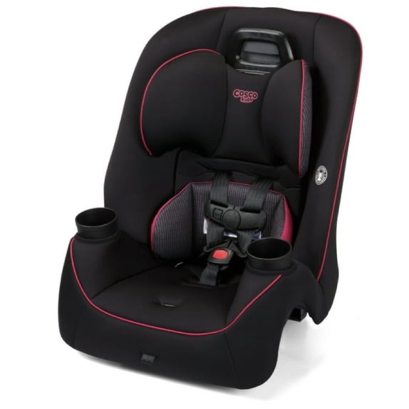 cosco kids easy elite slim all-in-one convertible car seat, framboise