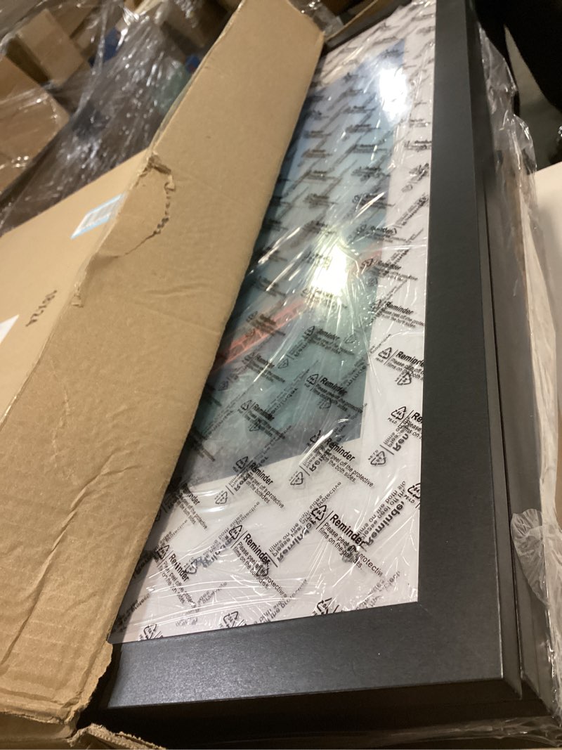 Condition photo showing Good Condition for PEALSN 18x24 Poster Frame Set of 6, Display Pictures 16 x 20 with Mat or 18 x 24 without Mat for Wall Mounting Display, poster frames 18 x 24 for Wall Decor, Black Black 18x24