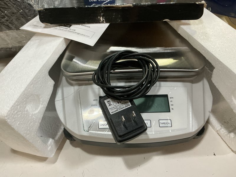 Condition photo showing As Is for lab scale 5000g/0.01g high precision digital scale analytical balance electronic scale for kitchen lab weighing 5000g x 0.01g without weight