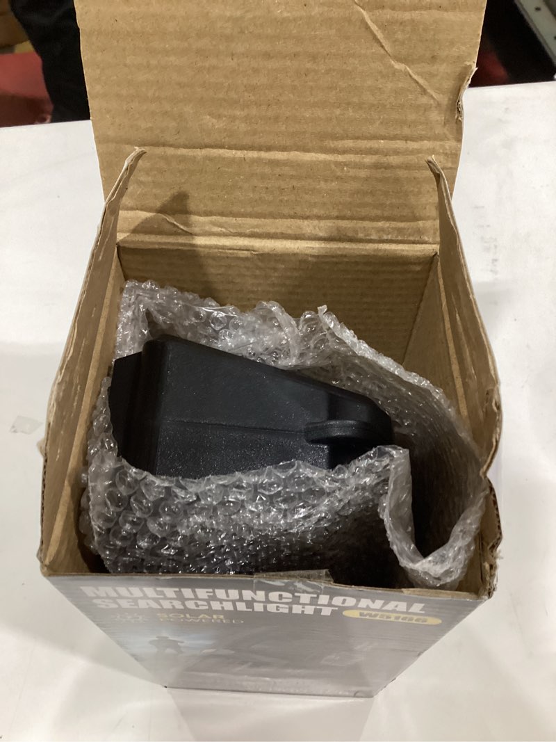 Condition photo showing New/Like New for Ewenele Rechargeable Spotlight Outdoor Handheld, 2,000,000L High Lumens Led Spot Light Flashlight with Solar Panels, 9 Modes 350° Rotate Head Handheld Spot Light for Emergency Hunting XL with Rotable Head