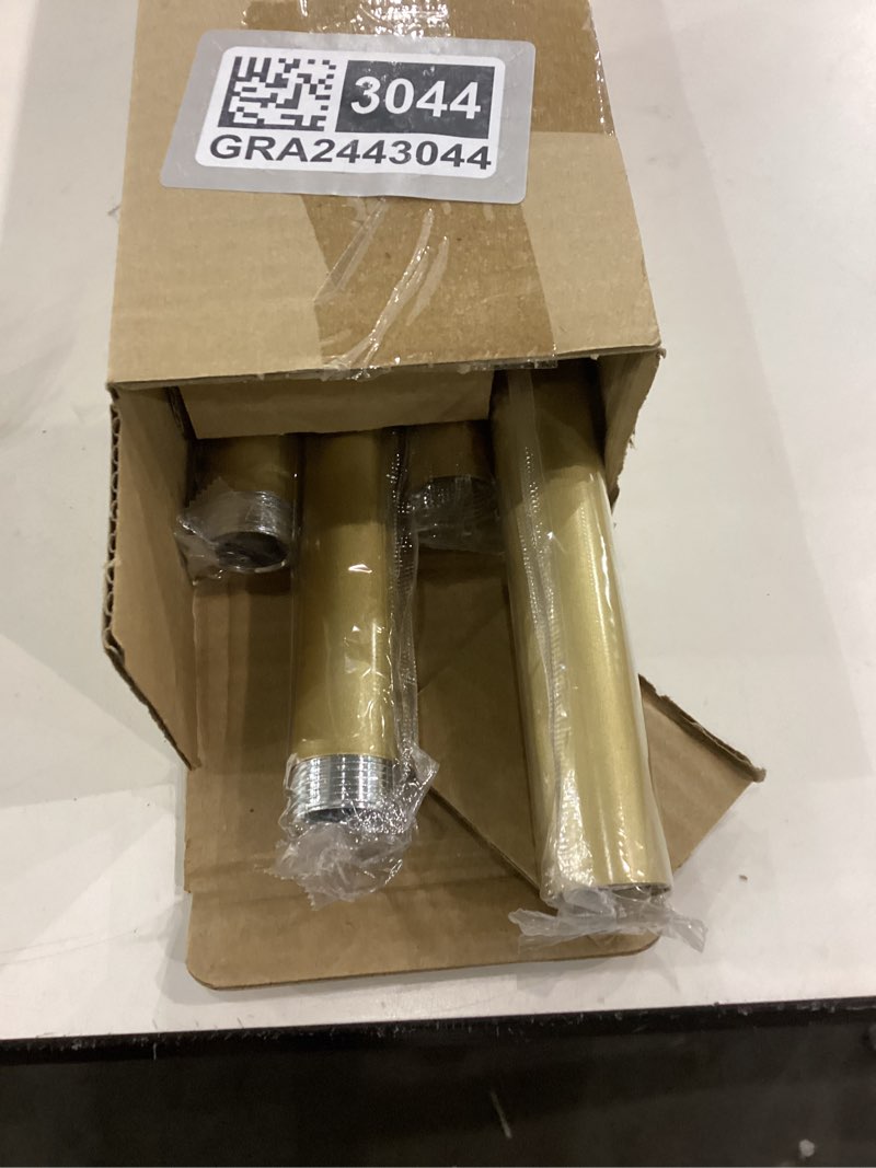 TANGWIN Gold Decorative Curtain Rods for Windows:Adjustable Farmhouse Curtain Rod for Bedroom Living