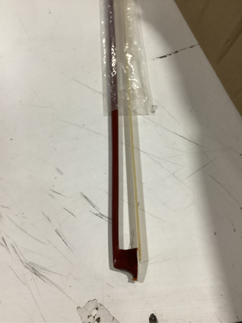 AMZZ Professional 1/2 Violin Bow – Brazilwood, Ebony Frog, White Horsehair, Handmade & Balanced for 