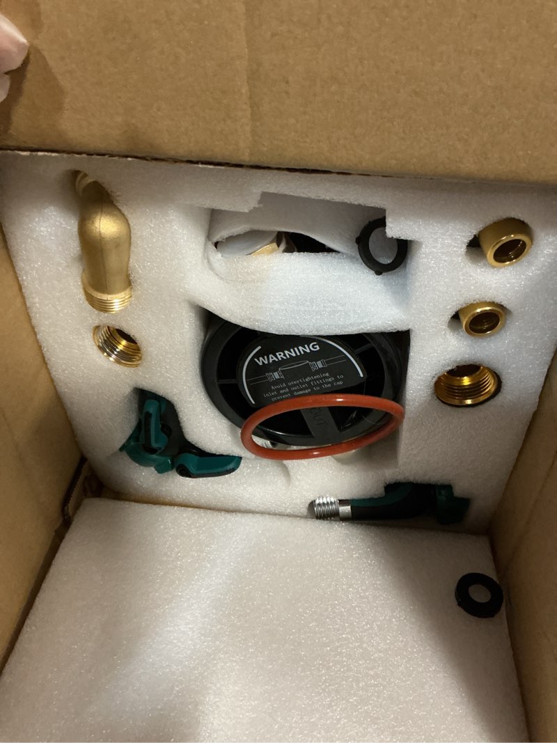 Condition photo showing Good Condition for rv water softener portable - 16,000 grain, 3/4" ght fittings, convenient water softener for rvs, trailers, boats, mobile car washing, pressure washing