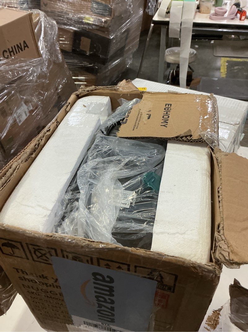 Condition photo showing Good Condition for EUHOMY Nugget Ice Maker Countertop with Handle, Ready in 6 Mins, 34lbs Per Day, Removable Top Cover, Auto-Cleaning, Portable Sonic Ice Maker with Basket and Scoop, for Home/Party/RV/Camping (Silver) Steel Light Silver