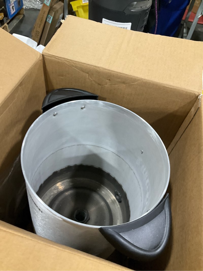 Condition photo showing As Is for Hamilton Beach 45 Cup Coffee Urn and Hot Beverage Dispenser, Silver (40519)