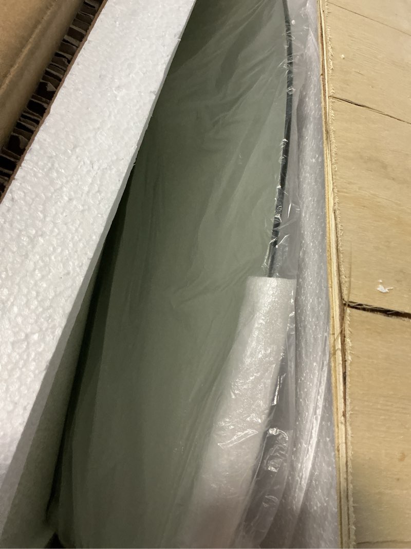 Condition photo showing Good Condition for Niccy Half Moon LED Mirror for Bathroom, 36" Semi Backlit Mirrors Frameless Makeup Mirror with Light, Anti-Fog, Shatter-Proof, 3 Colors, Smart Vanity Mirrors 36"L x 36"W