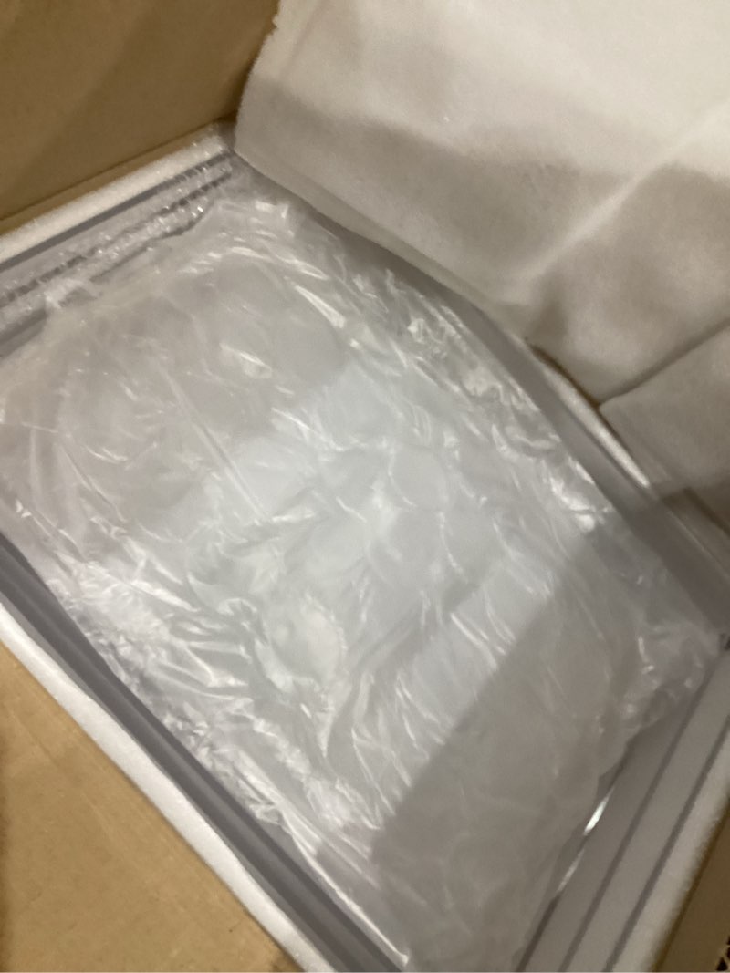 Condition photo showing As Is for Leinuosen 7 Pcs Extra Large Buffet Risers Set 10" to 16" Rectangle Acrylic Display Box Catering Dessert Table Riser Food Display Decorative Stand with Hollow Bottom for Catering Supplies(Clear) Clear 10" to 16" Rectangle