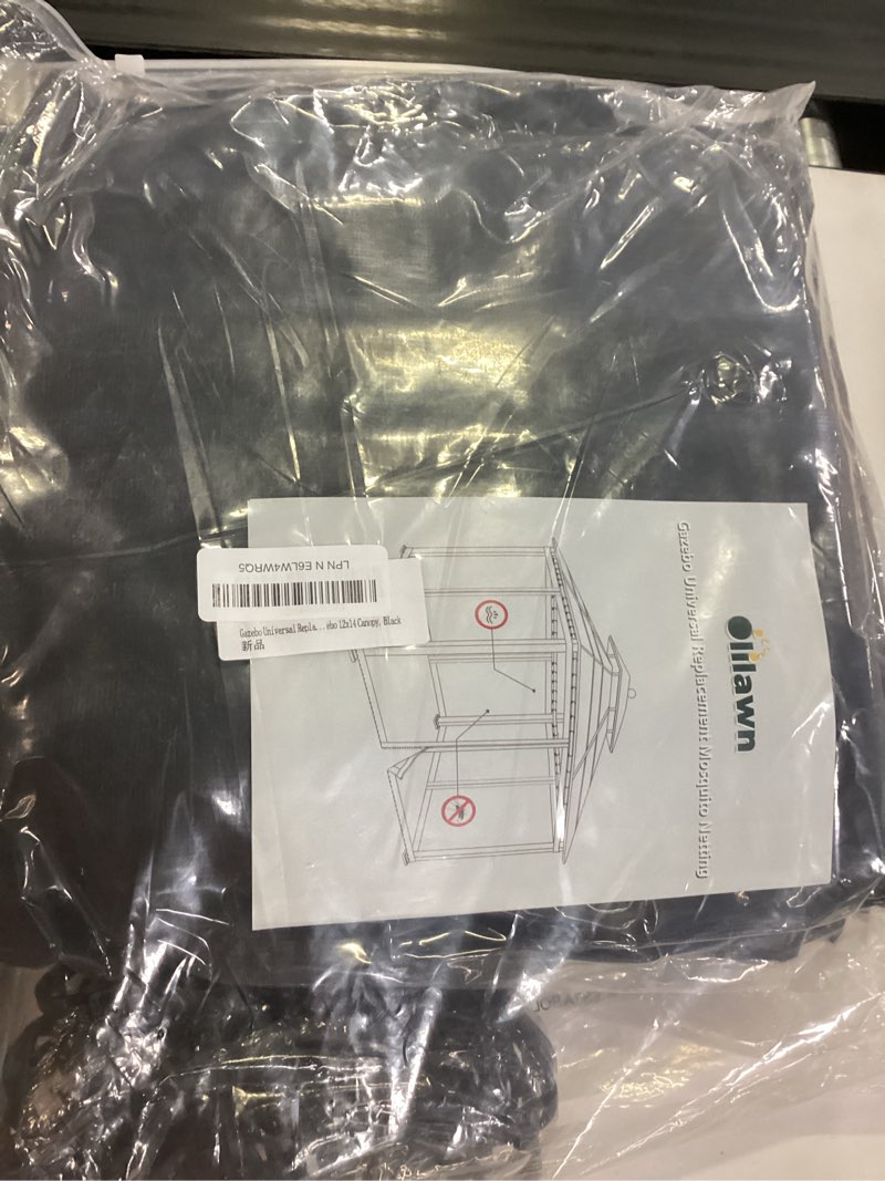 Condition photo showing Good Condition for gazebo universal replacement mosquito netting, upgrade 12' x 14' outdoor canopy net screen 4-panel sidewall curtain, with zippers, easy to install, fit for most gazebo 12x14 canopy, black 12' x 14' black