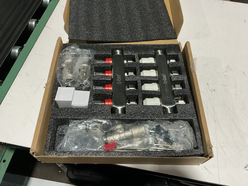Condition photo showing Good Condition for ABST PEX Manifold,4 Loop Stainless Steel Floor Radiant Heat Manifold Kit with 1/2" Adapters Included for Hydronic Radiant Floor Heating 4-Loop