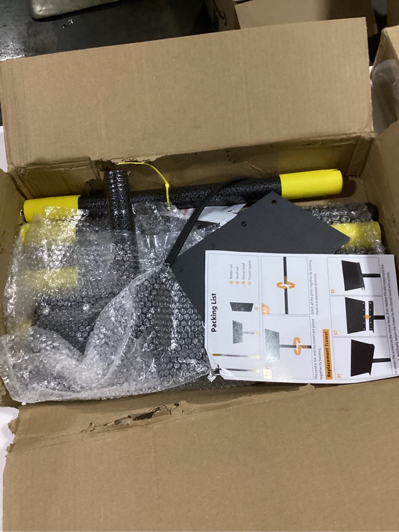 Condition photo showing Good Condition for Ice Scraper, Snow Shovel, 2 Spades, 88" Detachable Garden Flat Shovel Scraper, Multifunctional Garden Cleaning Shovels,Heavy Duty Floor Scrapers for Weeding, Edging, Driveway Snow Ice Removal 84"