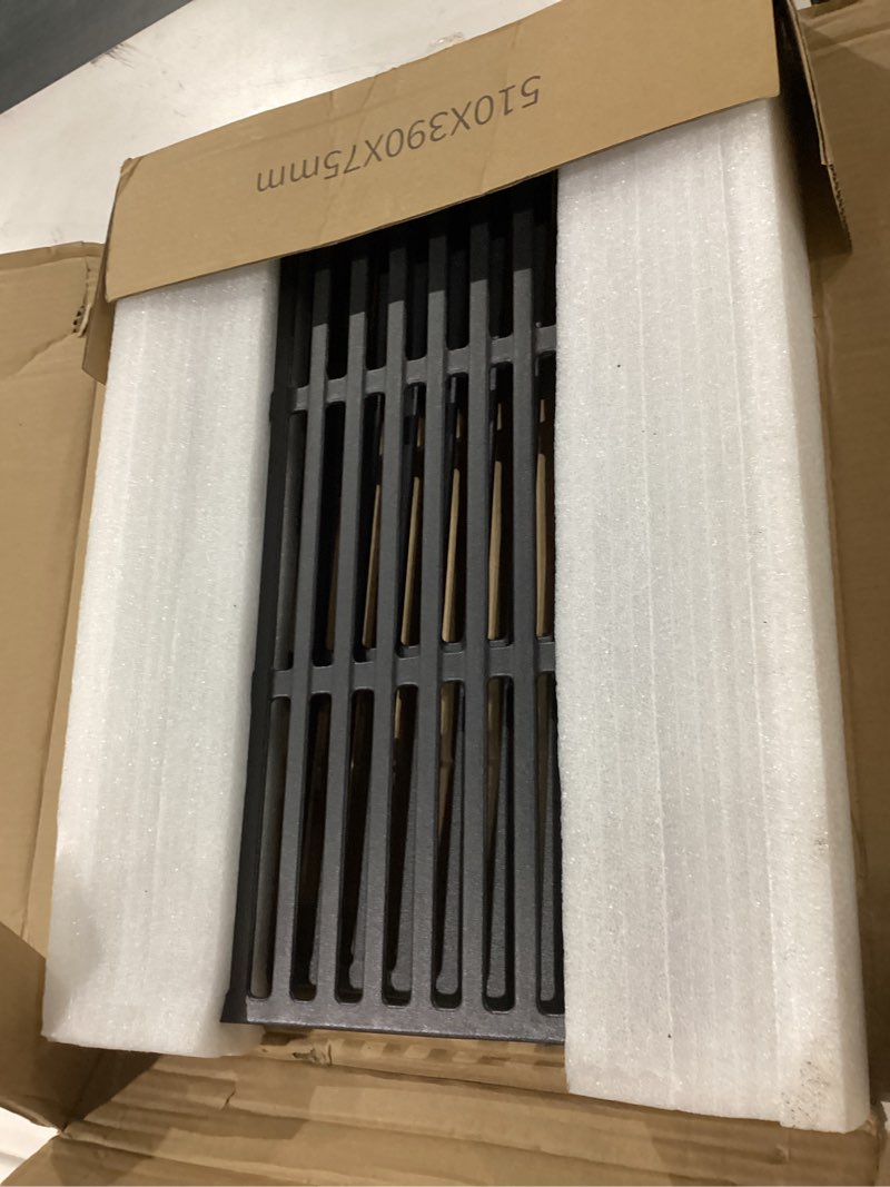 Condition photo showing Good Condition for leship 18.75" grates for weber genesis ii 300 series grills genesis ii e/s 310 315 325 330 335 gas grills, cast iron grill grates replacement parts for weber 66095 66805 (18.75" x 13.25") 18.75" x 13.25" for genesis ii 300 serise