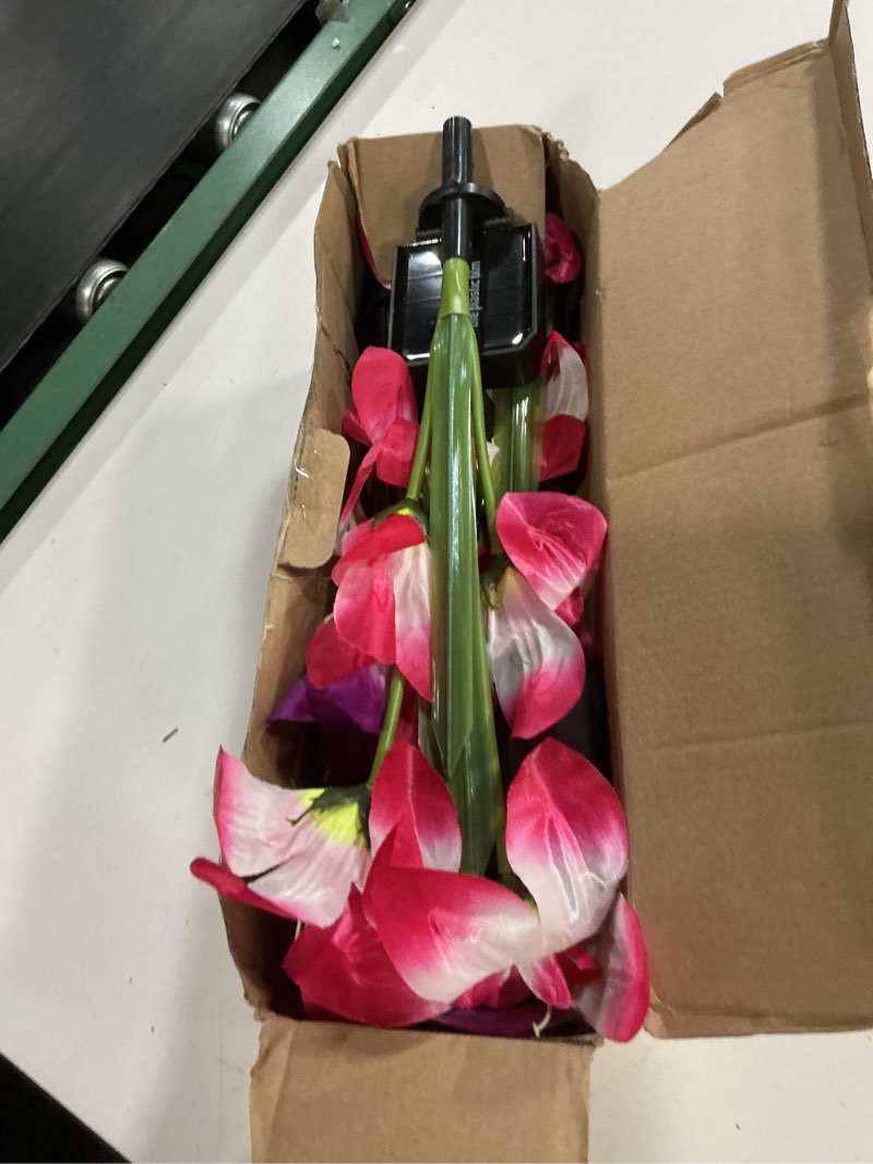 Condition photo showing Good Condition for 6 pack solar flowers outdoor waterproof with lily solar garden lights for outside for yard pathway home decor enthousiasts, gifts for mother