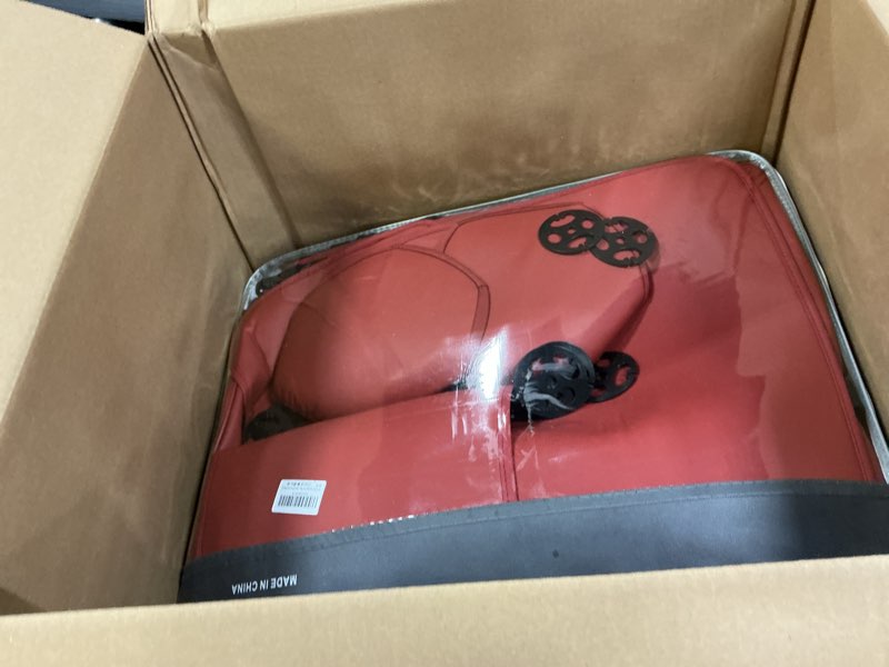 Condition photo showing New/Like New for NS YOLO Leather Car Seat Covers Full Set,Universal Fit for Most Cars,SUVs and Sedans,Waterproof Luxury Leatherette Cushions, 5 Seats Protectors (Wine Red, Full Set-5 Seats(Front and Rear)) Wine Red Full Set-5 seats(front and rear)