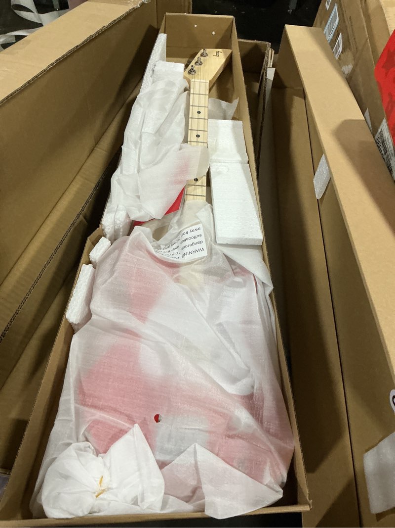 Condition photo showing Good Condition for fender x loog 3-string stratocaster electric kids guitar 3 string beginner kit (seafoam green)