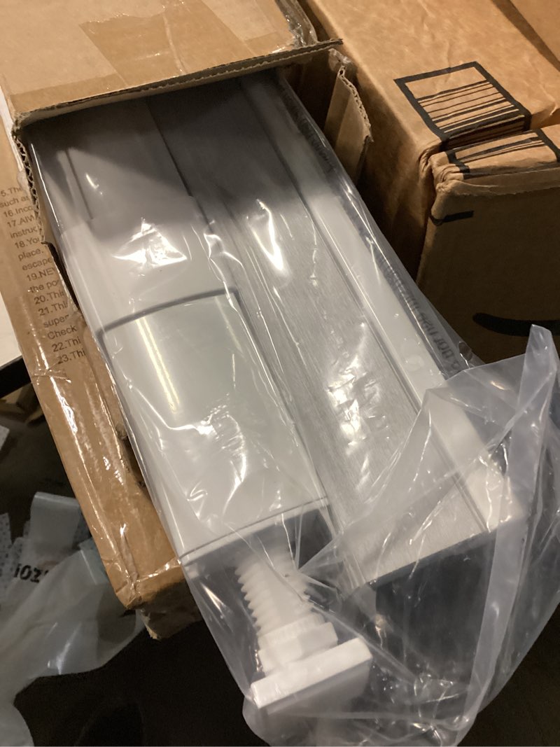 Condition photo showing Good Condition for lazblinds no tools no drill cordless cellular shades, blackout light blocking honeycomb shades for home, thermal insulation blinds for windows, 28" w x 48" h, white blackout-white 28" w x 48" h