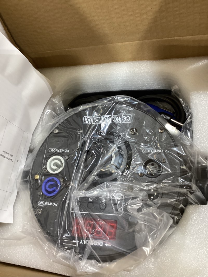 Condition photo showing Good Condition for stage par lights, 18x10w rgbw 4-in-1 led dj par can light, full cast-aluminum party uplight with strobe wash effect by dmx512 & sound activated for wedding festival event dj live show - 2 pack