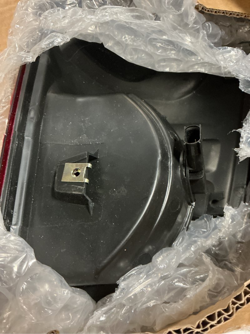 Condition photo showing As Is for ransoto tail light compatible with 2009-2018 dodge ram 1500 2500 3500 smoke red rear brake taillight with bulbs replaces ch2818124 ch2819124 (driver and passenger side)