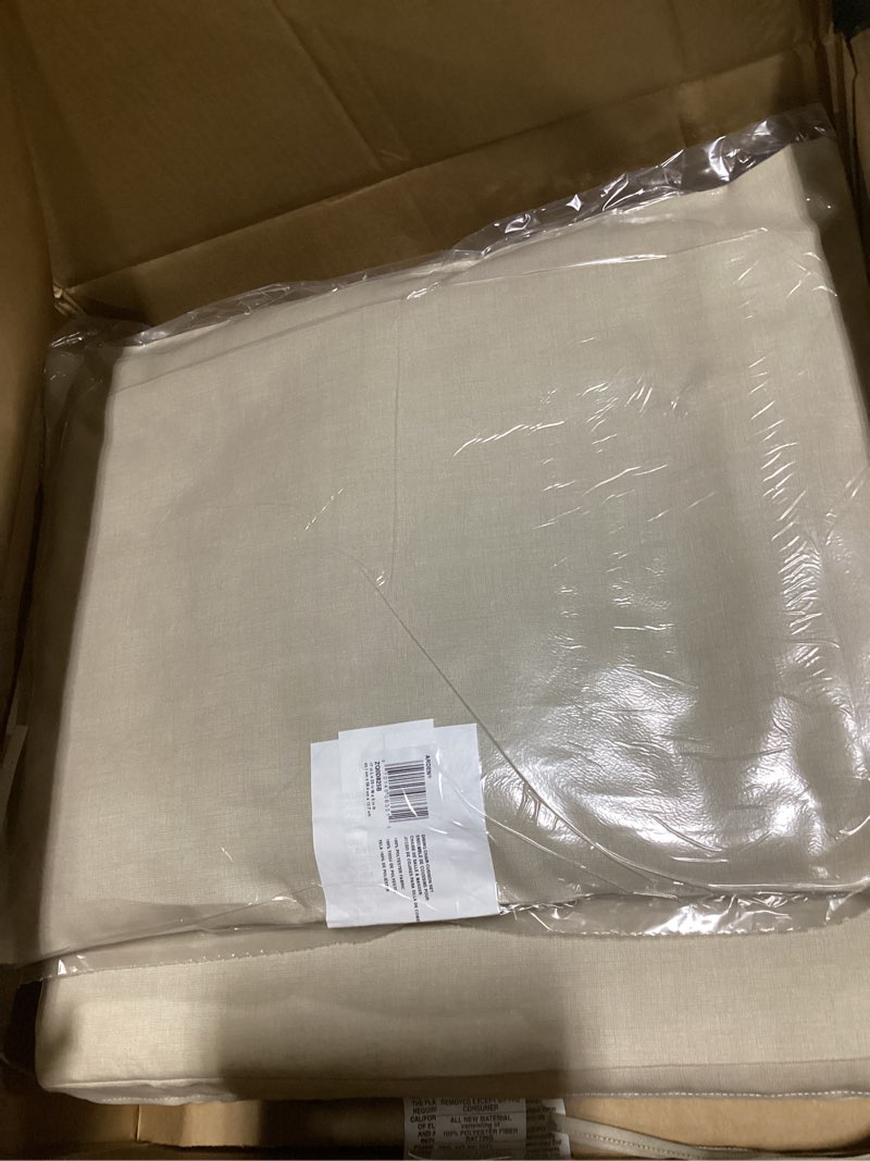 Condition photo showing Good Condition for arden selections outdoor dining chair cushion, 21 x 21, water repellent, fade resistant 21 x 21, tan leala